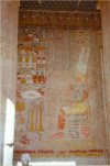 Wall decorations in Queen Hatshepsut's temple
