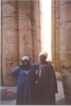 Two dodgy geezers in Luxor temple