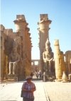 Mum inside Luxor temple