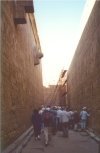 Inbetween the inner and outer wall at Edfu
